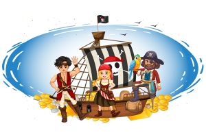 Piratenschip Spandoek