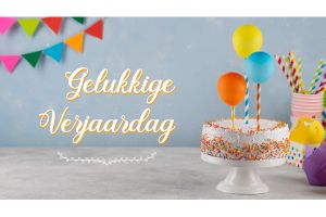 Gelukkige Verjaardag Spandoek