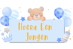 Hoera Een Jongen Spandoek - Geboorte