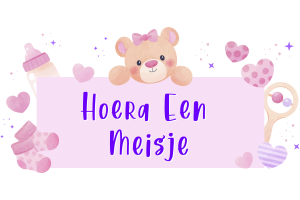 Hoera Een Meisje Spandoek - Geboorte