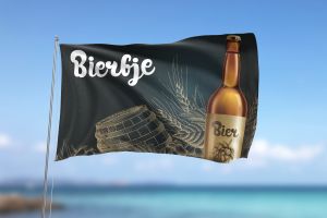 Zwarte Borrelvlag Biertje