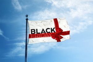 Black Friday Vlag -Wit