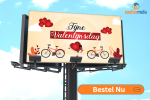 Fijne Valentijnsdag Spandoek