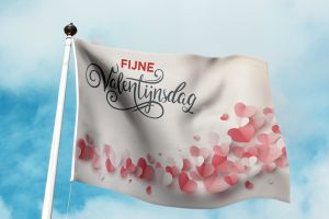 Fijne Valentijnsdag Vlag -1