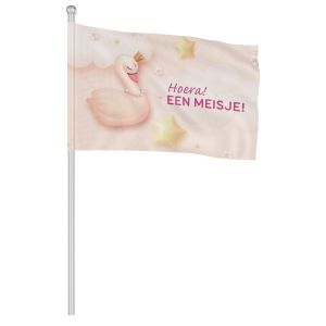 Hoera Een Meisje vlag -1