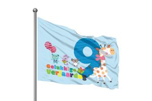 Gelukkige Verjaardag 9 Vlag