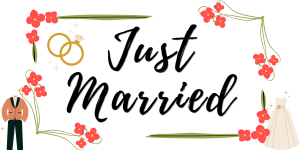 Just Married Spandoek - Bruiloft