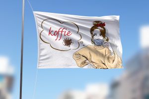 Koffie met Vrouw Vlag