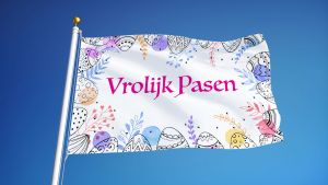 Vrolijk Pasen Vlag -3