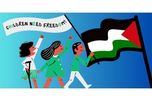 Children Need Freedom - Palestina Spandoek